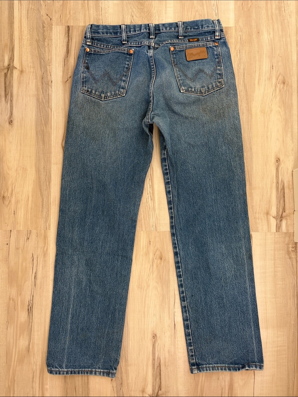 100% cotton Classic Men's Blue Straight-Leg Jeans